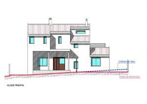 Casa bioclimática con patio