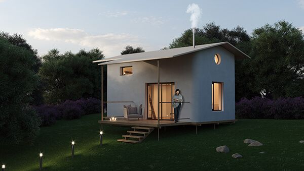 Comprar una casa modular de madera y paja