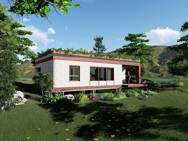 Comprar una casa modular de madera y paja